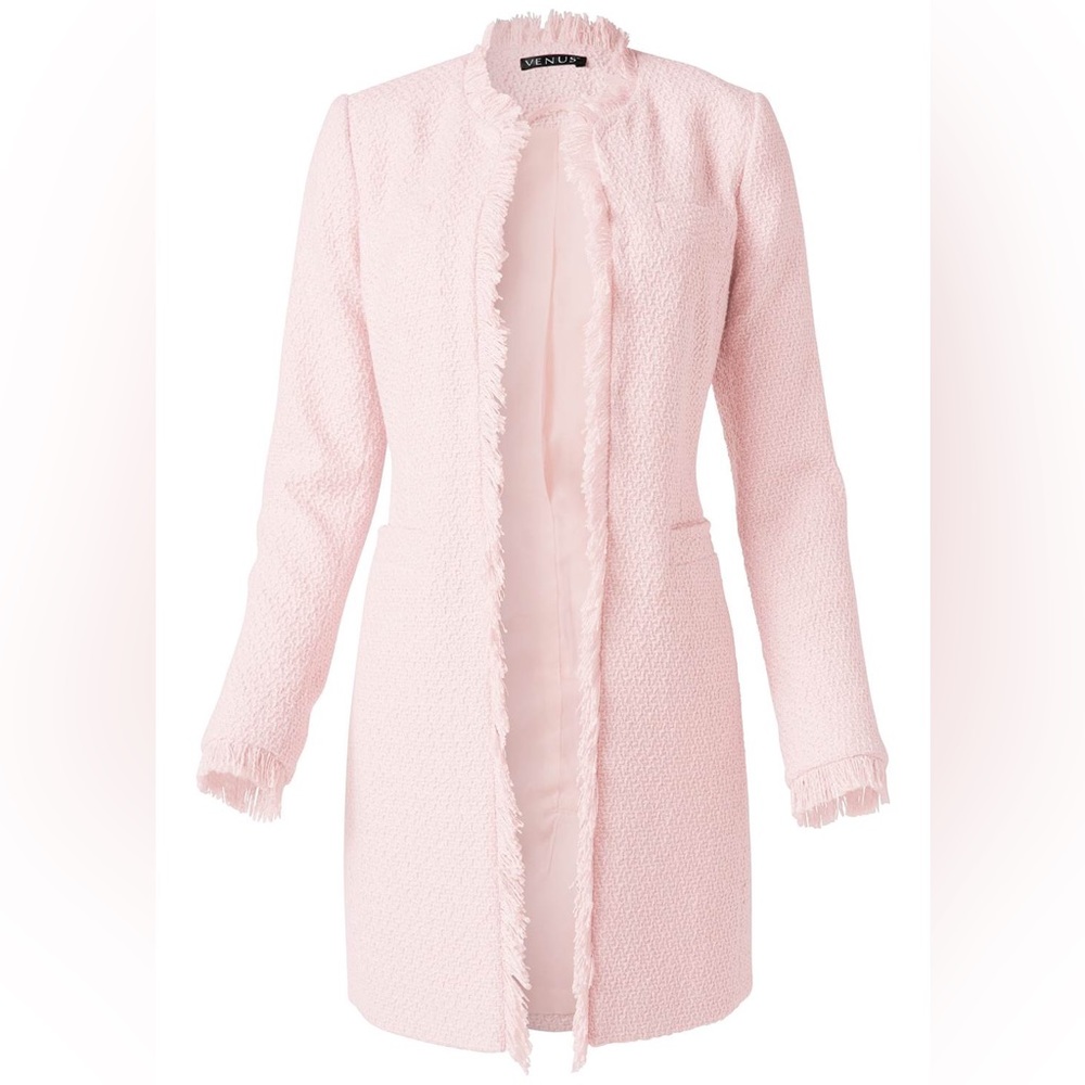 Pink Tweed Coat
